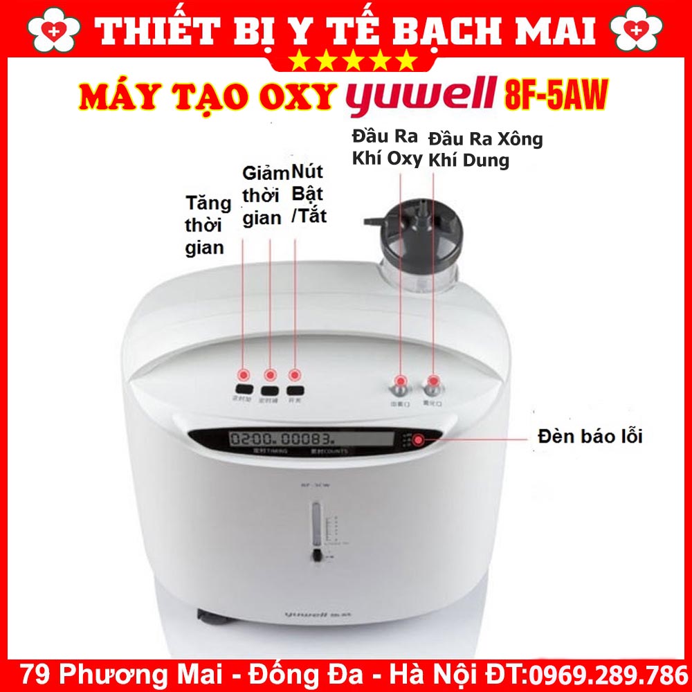 Máy Tạo Oxy YUWELL 8F-5AW 5 Lít/Phút Máy Tạo Oxy YUWELL 8F-5AW 5 Lít/Phút