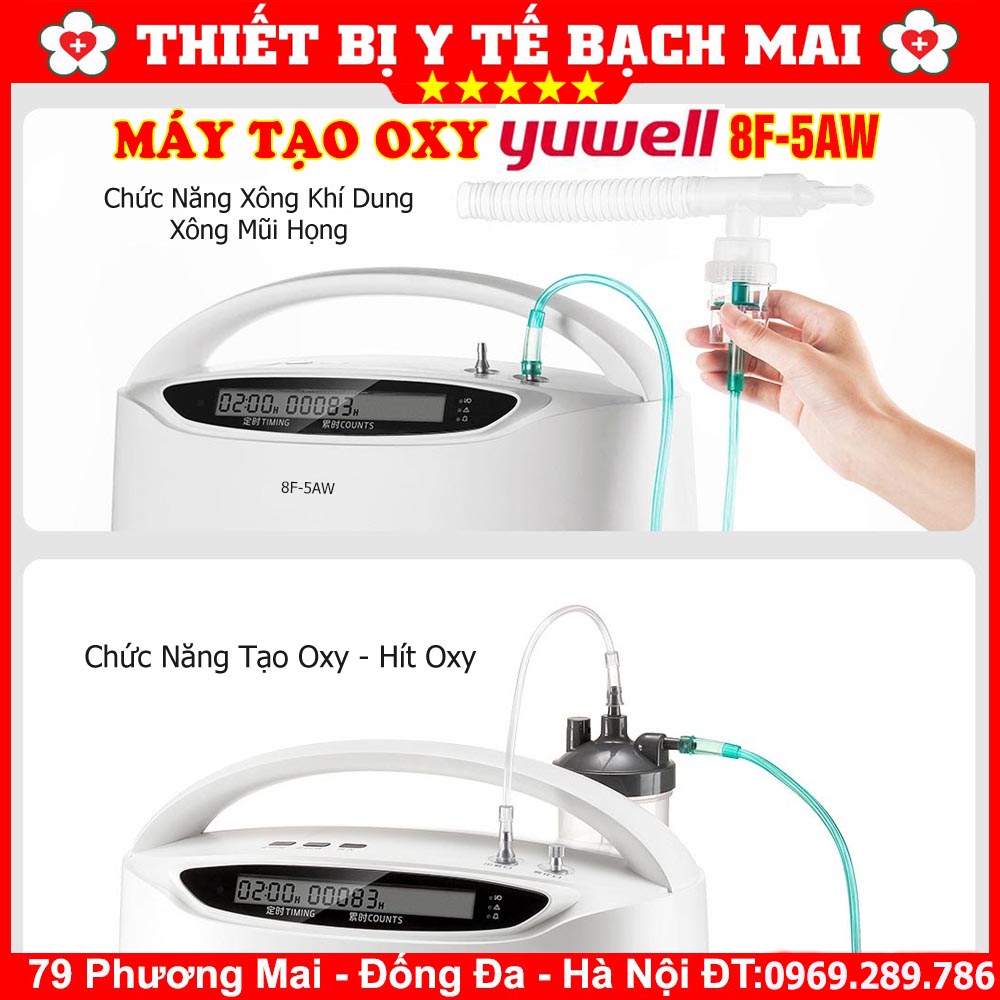 Máy Tạo Oxy 5 Lít YUWELL 8F-5AW