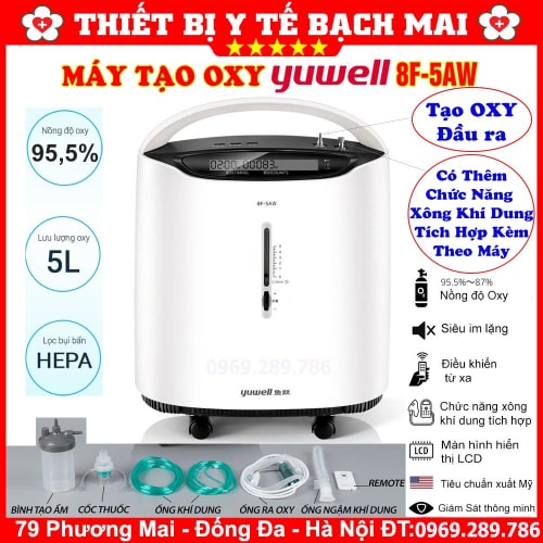 Máy Tạo Oxy YUWELL 8F-5AW 5 Lít/Phút