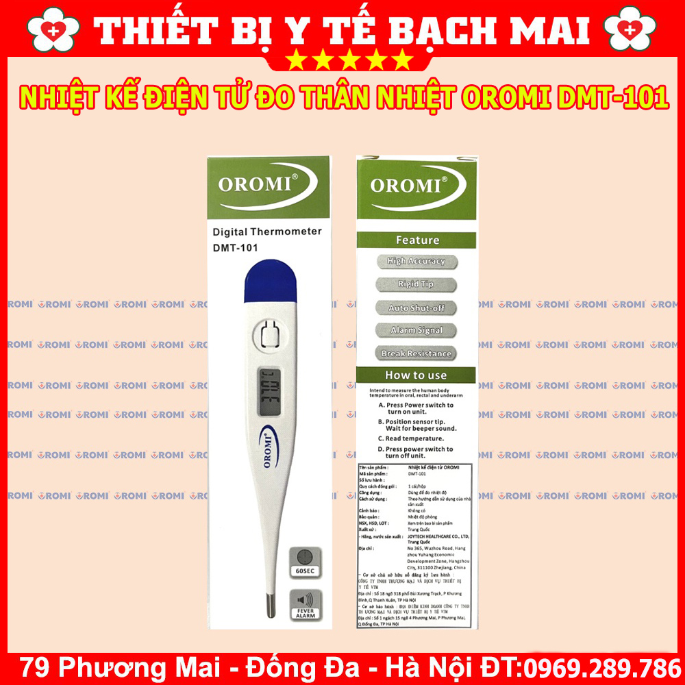 Nhiệt Kế Điện Tử Kỹ Thuật Số OROMI DMT-101 Nhiệt Kế Điện Tử Kỹ Thuật Số OROMI DMT-101