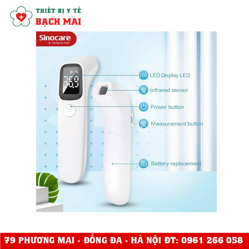 Nhiệt Kế Điện Tử Hồng Ngoại Sinocare Đo Tai, Trán Có Báo Hiệu Sốt, Ốm Nhiệt Kế Điện Tử Hồng Ngoại Sinocare Đo Tai, Trán Có Báo Hiệu Sốt, Ốm