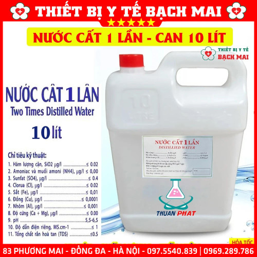 Nước Cất 1 Lần Can 10 Lít – Nước Cất Tinh Khiết Chuyên Dụng Nước Cất 1 Lần Can 10 Lít – Nước Cất Tinh Khiết Chuyên Dụng
