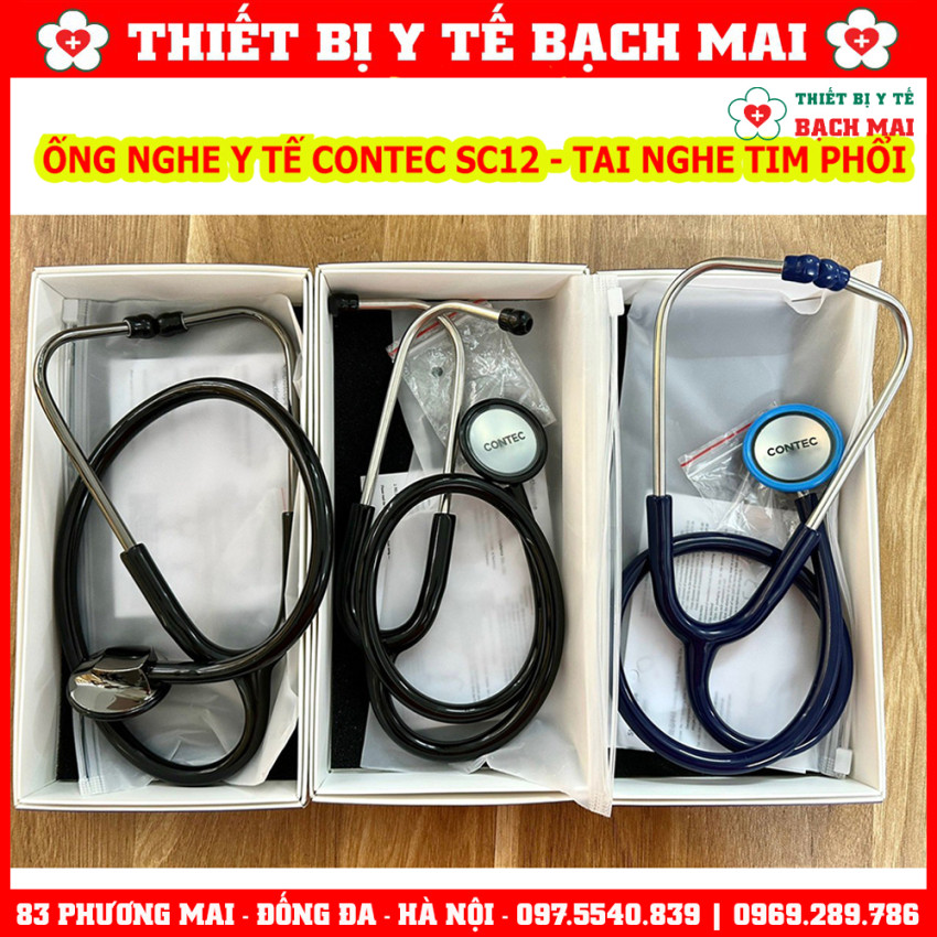 Ống Nghe Y Tế CONTEC SC12 - Tai Nghe Tim Phổi OROMI Ống Nghe Y Tế CONTEC SC12 - Tai Nghe Tim Phổi OROMI