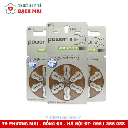 Pin Máy Trợ Thính POWER ONE P312 Pin Máy Trợ Thính POWER ONE P312