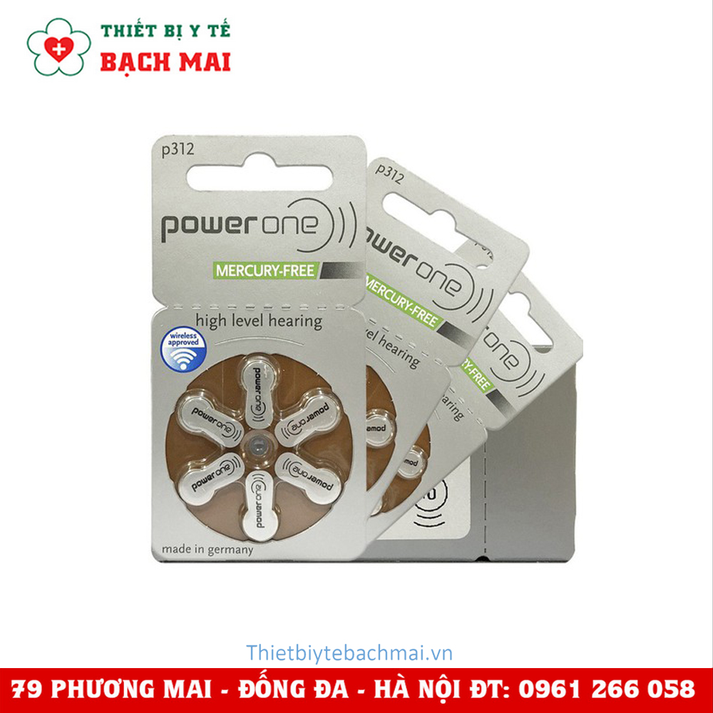 Pin Máy Trợ Thính POWER ONE P312 Pin Máy Trợ Thính POWER ONE P312