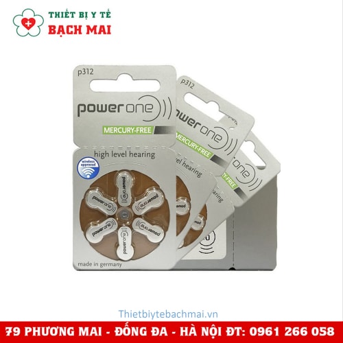 Pin Máy Trợ Thính POWER ONE P312 Pin Máy Trợ Thính POWER ONE P312