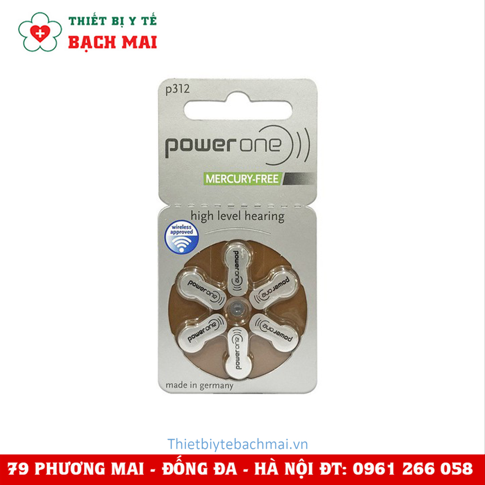 Pin Máy Trợ Thính POWER ONE P312 Pin Máy Trợ Thính POWER ONE P312