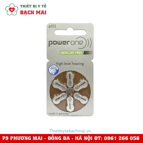 Pin Máy Trợ Thính POWER ONE P312 Pin Máy Trợ Thính POWER ONE P312