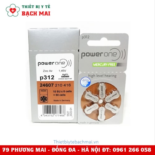 Pin Máy Trợ Thính POWER ONE P312