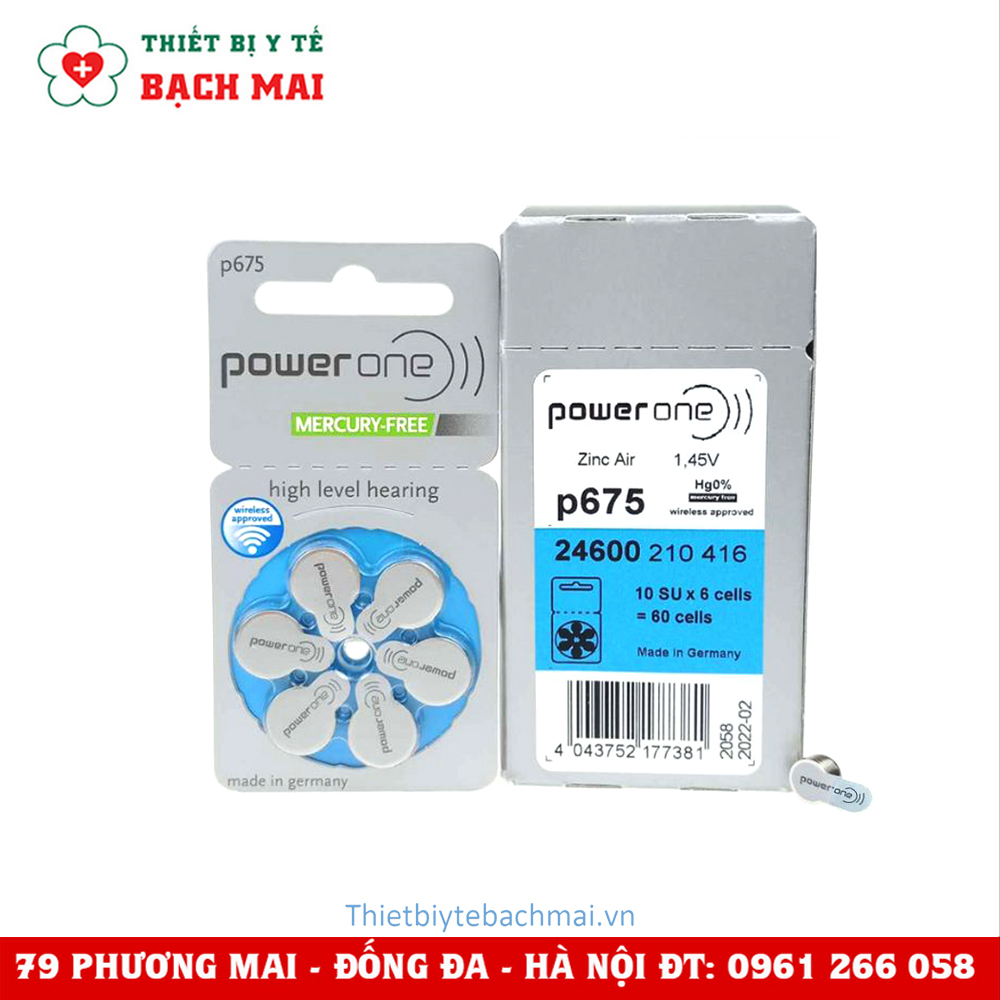 Pin Máy Trợ Thính POWER ONE P675 Pin Máy Trợ Thính POWER ONE P675