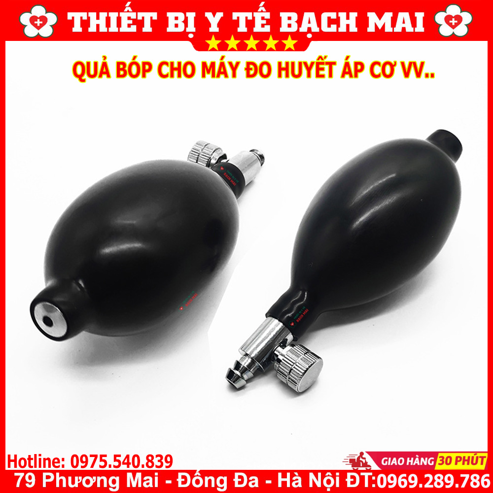 Quả Bóp Cho Máy Đo Huyết Áp Cơ Các Loại - Màu Đen Quả Bóp Cho Máy Đo Huyết Áp Cơ Các Loại - Màu Đen