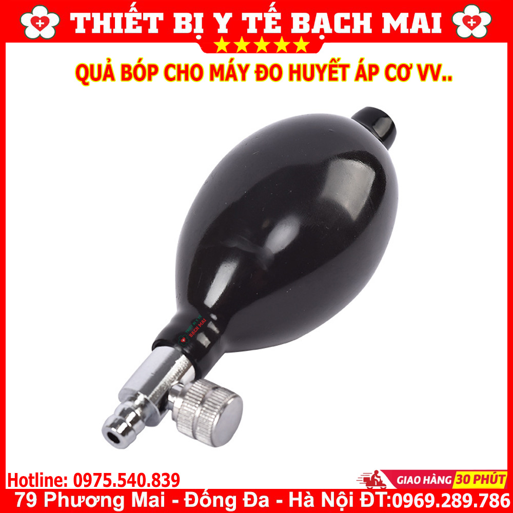 Quả Bóp Cho Máy Đo Huyết Áp Cơ Các Loại - Màu Đen Quả Bóp Cho Máy Đo Huyết Áp Cơ Các Loại - Màu Đen