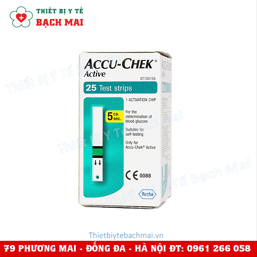 Que Thử Đường Huyết ACCU CHECK ACTIVE 25 Que