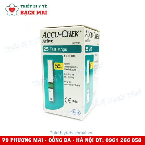 Que Thử Đường Huyết ACCU CHECK ACTIVE 25 Que