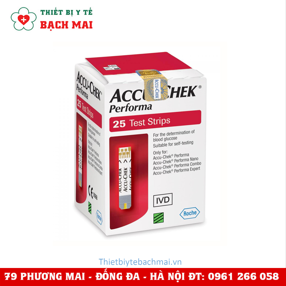 Que Thử Đường Huyết ACCU CHECK PERFORMA 25 Que Que Thử Đường Huyết ACCU CHECK PERFORMA 25 Que