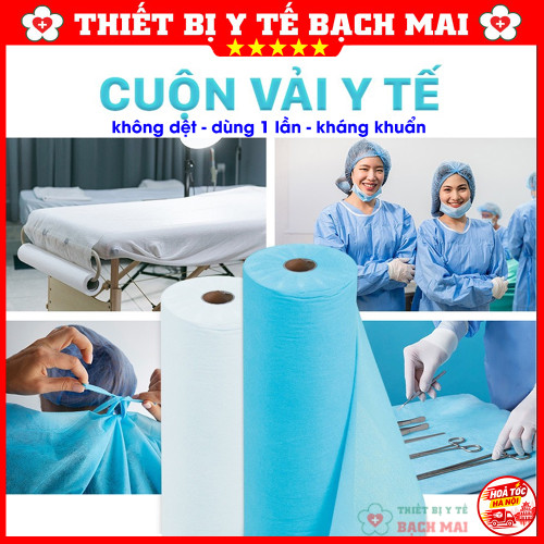 Săng Cuộn Trải Giường Spa KT80x180cm – Tấm Lót Giường Vải Không Dệt, Săng Vải Cuận 50 Tấm