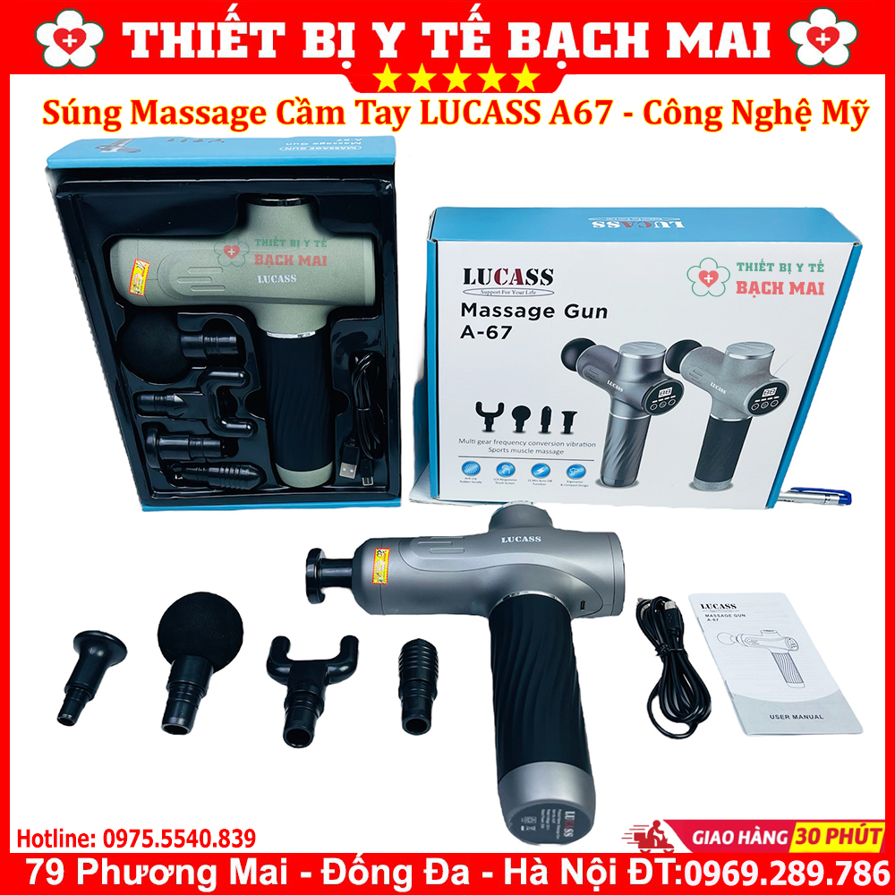 Súng Massage Cầm Tay LUCASS A67 Máy Massage Giảm Đau Mỏi Cơ Bắp Mát Xa Lưng Vai Cổ Gáy Matxa Toàn Thân Súng Massage Cầm Tay LUCASS A67 Máy Massage Giảm Đau Mỏi Cơ Bắp Mát Xa Lưng Vai Cổ Gáy Matxa Toàn Thân