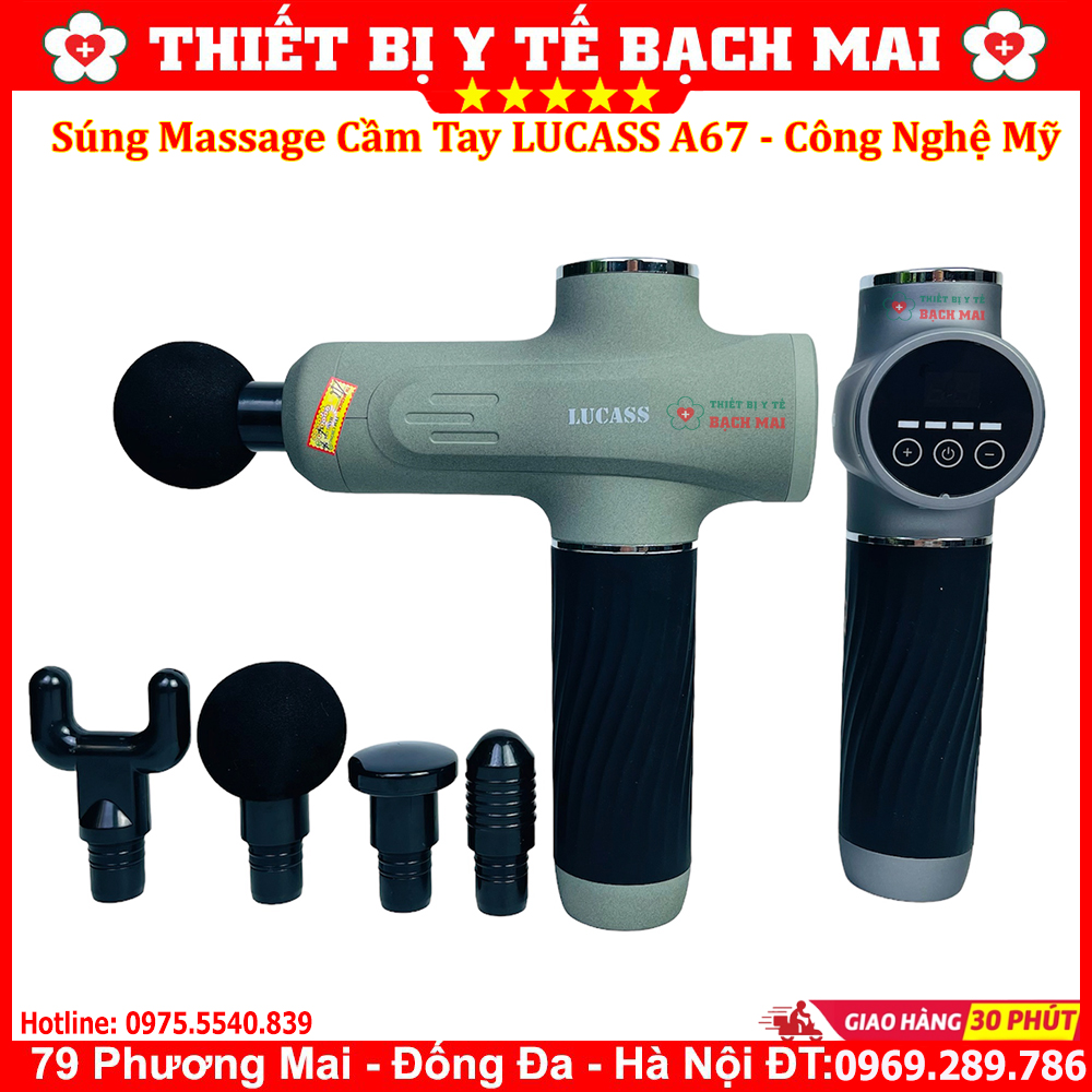 Súng Massage Cầm Tay LUCASS A67 Máy Massage Giảm Đau Mỏi Cơ Bắp Mát Xa Lưng Vai Cổ Gáy Matxa Toàn Thân Súng Massage Cầm Tay LUCASS A67 Máy Massage Giảm Đau Mỏi Cơ Bắp Mát Xa Lưng Vai Cổ Gáy Matxa Toàn Thân