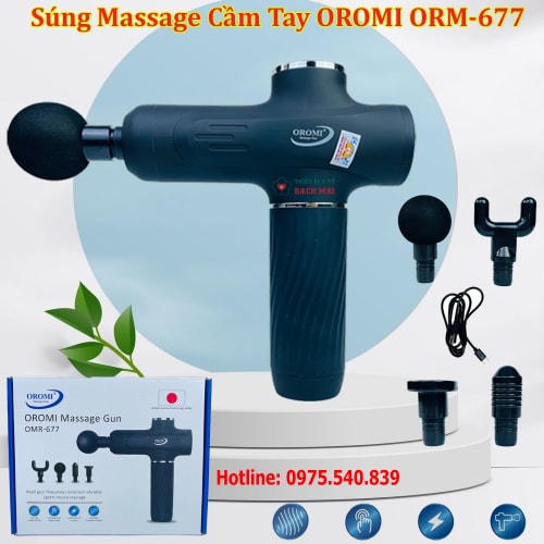 Súng Massage Cầm Tay OROMI OMR-677 - Máy Massage Gun Súng Massage Cầm Tay OROMI OMR-677 - Máy Massage Gun