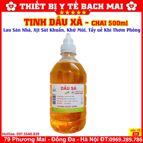 Tinh Dầu Sả Lau Sàn Nhà, Khử Mùi, Tẩy Uế Thơm Phòng Chai 500ml Tinh Dầu Sả Lau Sàn Nhà, Khử Mùi, Tẩy Uế Thơm Phòng Chai 500ml