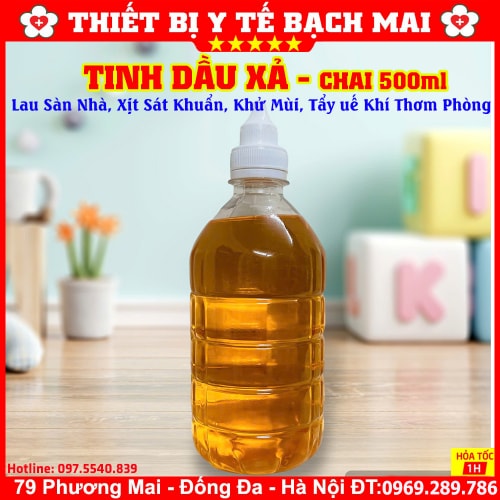 Tinh Dầu Sả Lau Sàn Nhà, Khử Mùi, Tẩy Uế Thơm Phòng Chai 500ml Tinh Dầu Sả Lau Sàn Nhà, Khử Mùi, Tẩy Uế Thơm Phòng Chai 500ml