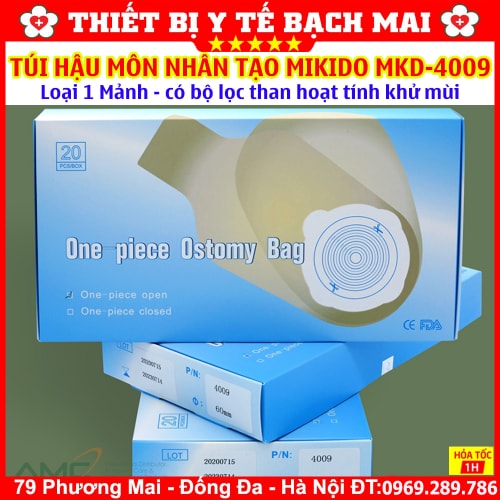 Túi Hậu Môn Nhân Tạo 1 Mảnh MiKiDo MKD-4009 Có Bộ Lọc Than Hoạt Tính Khử Mùi Kẹp Rời - Hộp 20 Túi Túi Hậu Môn Nhân Tạo 1 Mảnh MiKiDo MKD-4009 Có Bộ Lọc Than Hoạt Tính Khử Mùi Kẹp Rời - Hộp 20 Túi