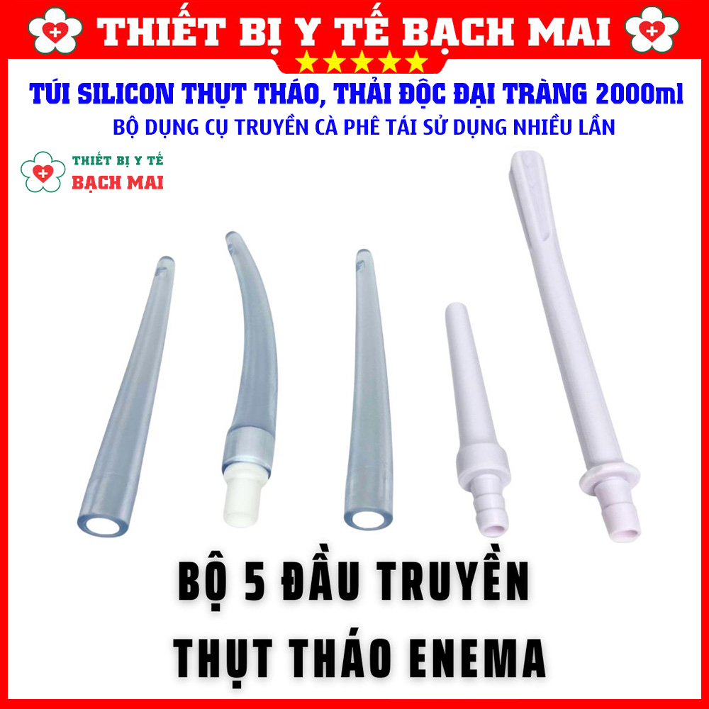 Túi Truyền Silicon Thải Độc Đại Tràng Cà Phê Enema 2000ml Sử Dụng Nhiều Lần Túi Truyền Silicon Thải Độc Đại Tràng Cà Phê Enema 2000ml Sử Dụng Nhiều Lần