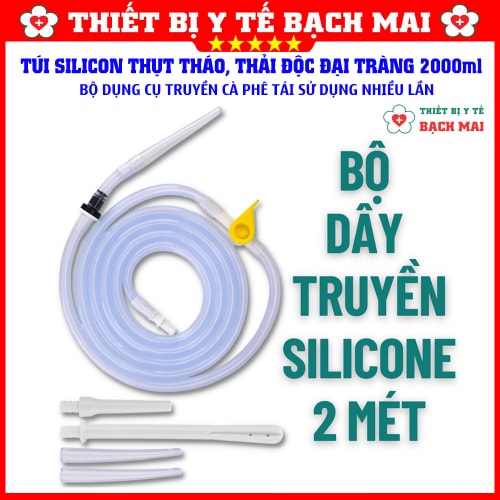Túi Truyền Silicon Thải Độc Đại Tràng Cà Phê Enema 2000ml Sử Dụng Nhiều Lần Túi Truyền Silicon Thải Độc Đại Tràng Cà Phê Enema 2000ml Sử Dụng Nhiều Lần