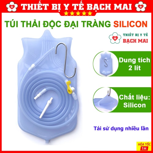Túi Truyền Silicon Thải Độc Đại Tràng Cà Phê Enema 2000ml Sử Dụng Nhiều Lần Túi Truyền Silicon Thải Độc Đại Tràng Cà Phê Enema 2000ml Sử Dụng Nhiều Lần
