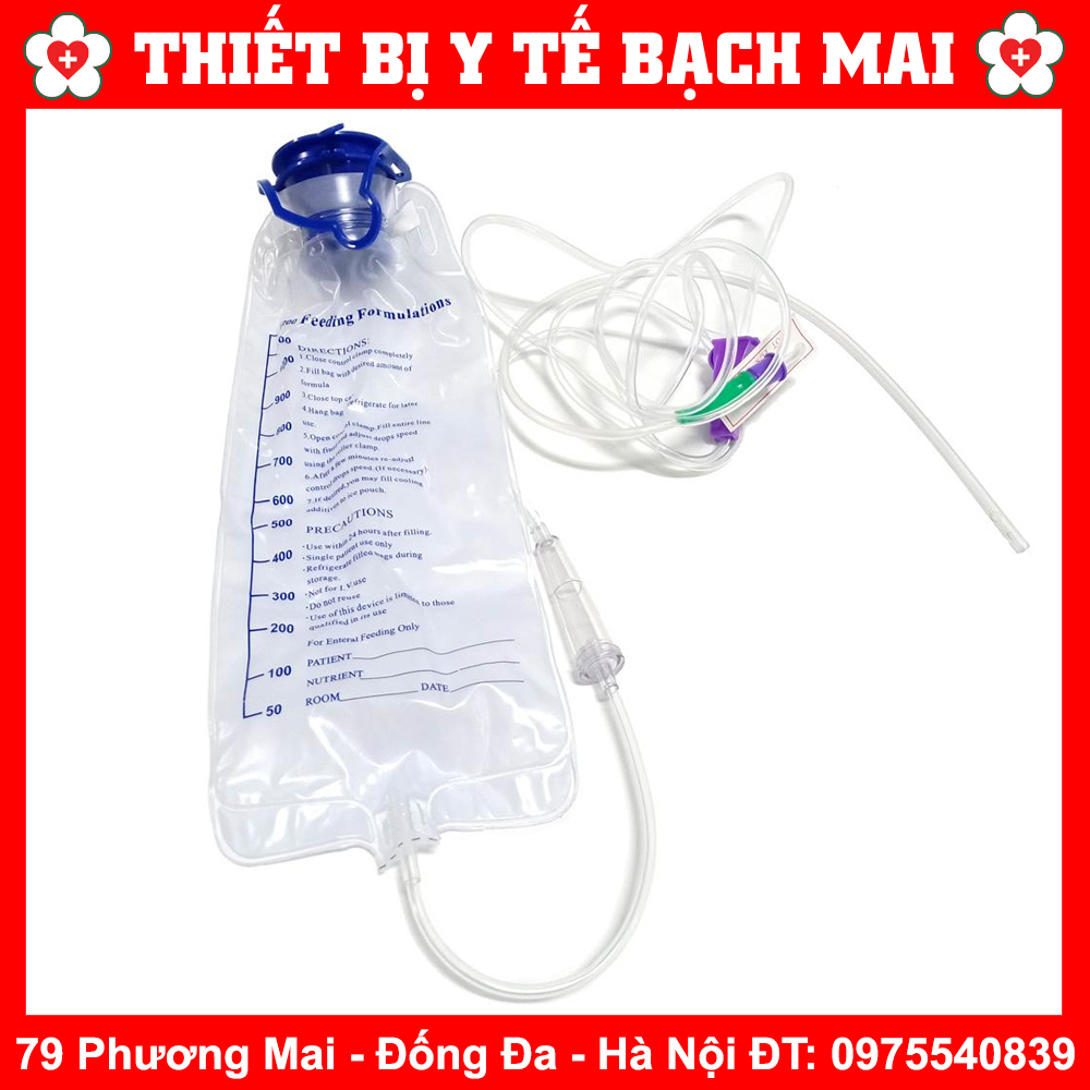 Túi Truyền Súc Ruột Thải Độc Đại Tràng Thanh Lọc Cơ Thể, Túi Cho Ăn Enema 1200ml