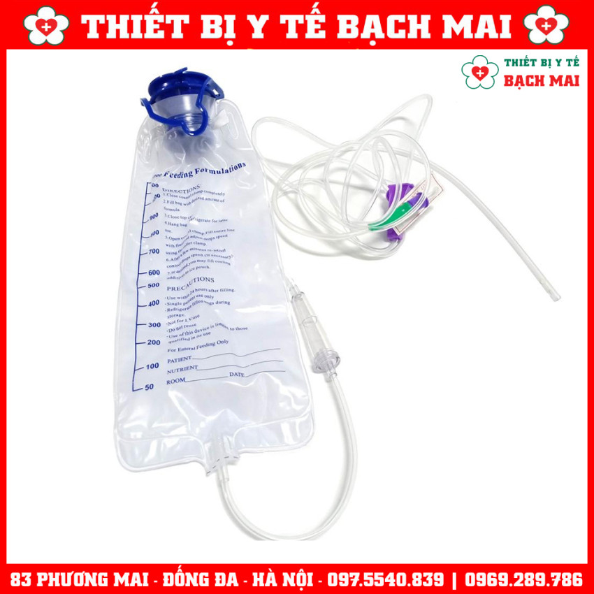 Túi Truyền Súc Ruột Thải Độc Đại Tràng Thanh Lọc Cơ Thể, Túi Cho Ăn Enema 1200ml
