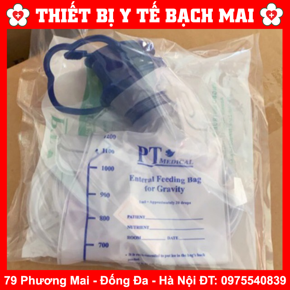 Túi Truyền Súc Ruột Thải Độc Đại Tràng Thanh Lọc Cơ Thể, Túi Cho Ăn Enema 1200ml