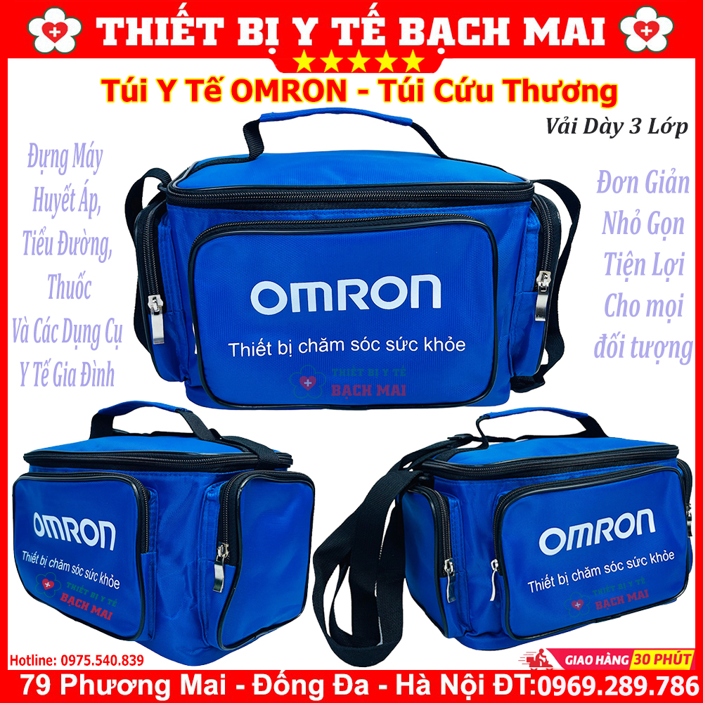 Túi Y Tế Omron - Túi Cứu Thương Đựng Dụng Cụ Y Tế Sơ Cứu, Thuốc