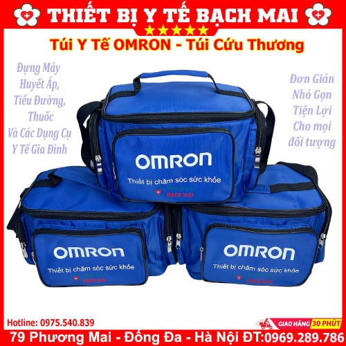 Túi Y Tế Omron - Túi Cứu Thương Đựng Dụng Cụ Y Tế Sơ Cứu, Thuốc