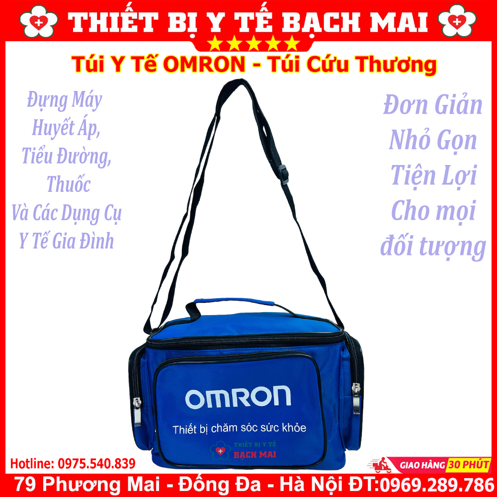 Túi Y Tế Omron - Túi Cứu Thương Đựng Dụng Cụ Y Tế Sơ Cứu, Thuốc