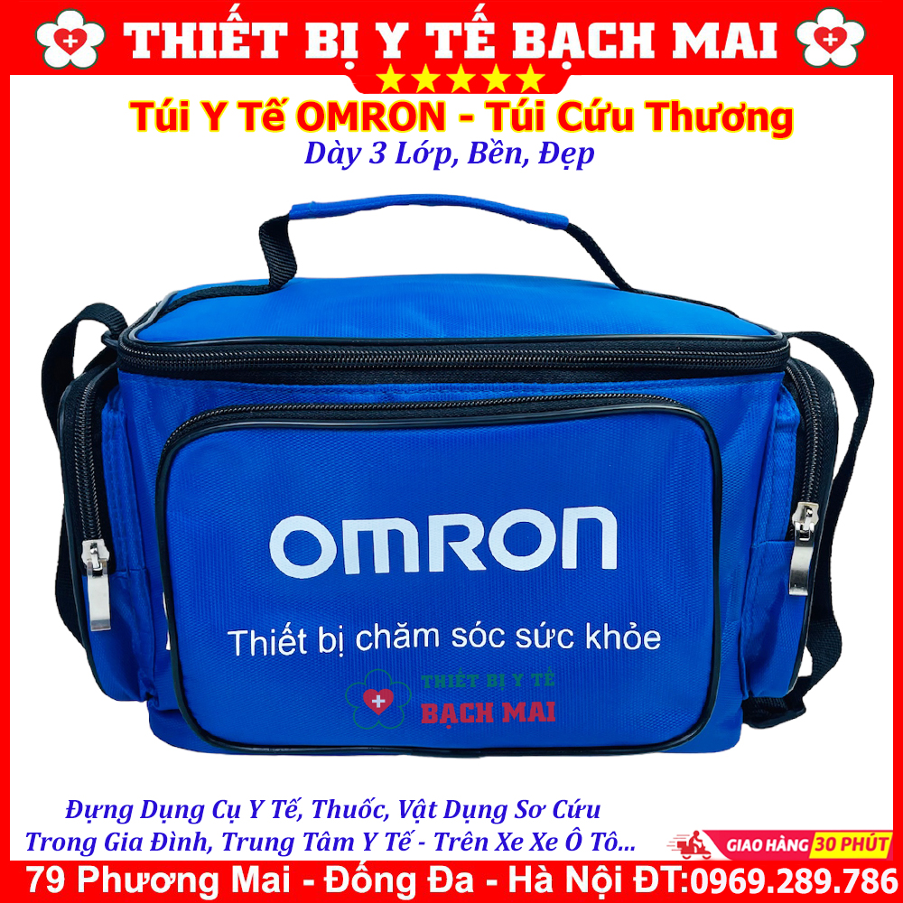 Túi Y Tế Omron - Túi Cứu Thương Đựng Dụng Cụ Y Tế Sơ Cứu, Thuốc