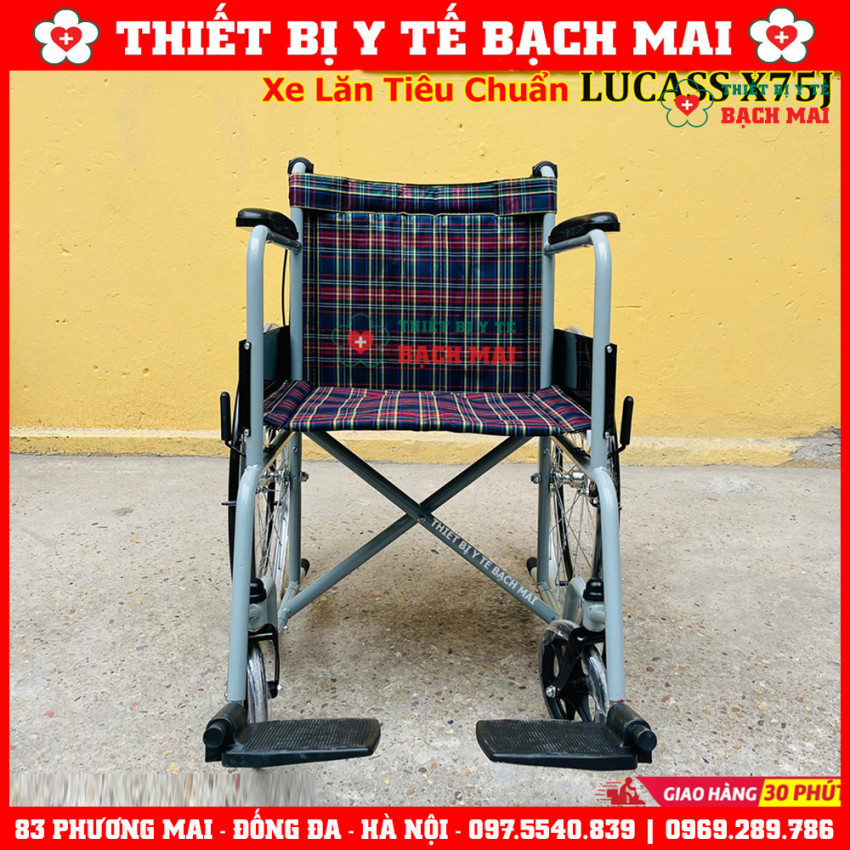 Xe Lăn LUCASS X75j Có Tay Phanh