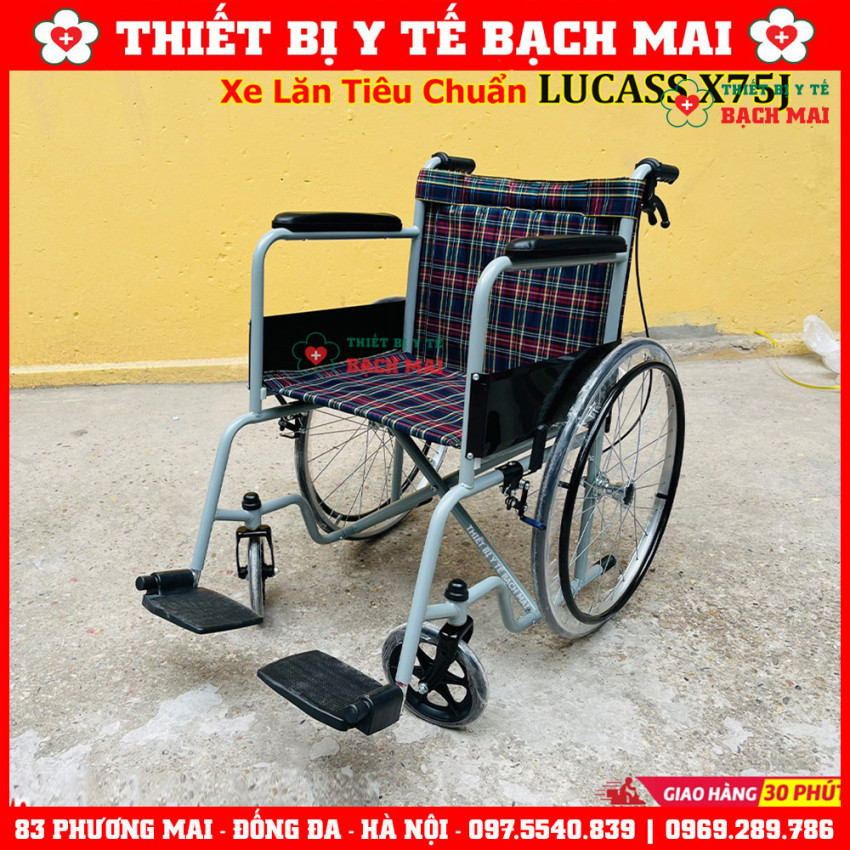 Xe Lăn LUCASS X75j Có Tay Phanh