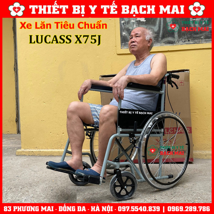 Xe Lăn LUCASS X75j Có Tay Phanh