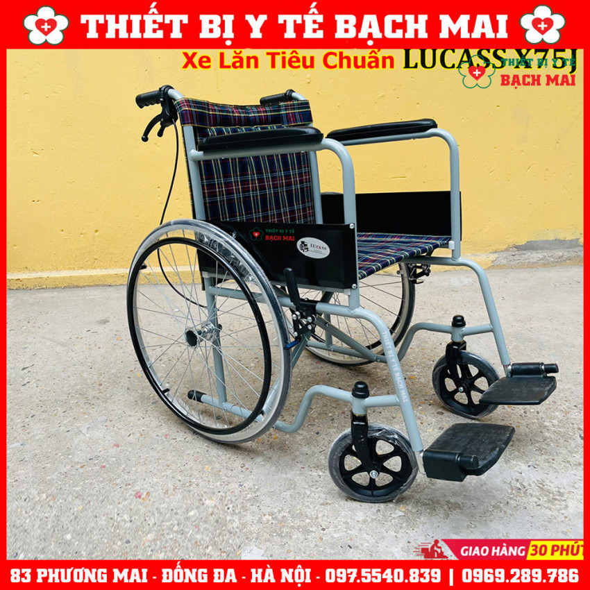 Xe Lăn LUCASS X75j Có Tay Phanh