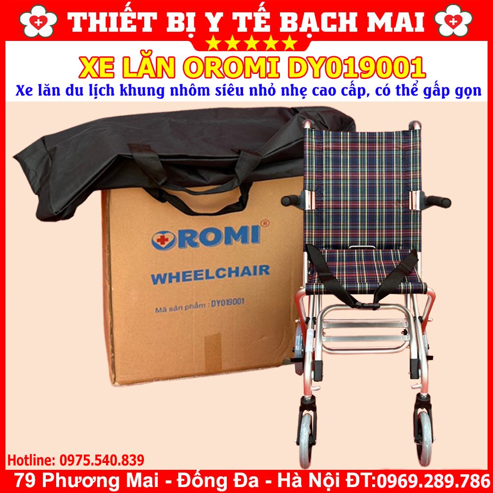 Xe Lăn OROMI DY019001 - Xe Lăn Du Lịch Gấp Gọn, Xách Tay, Khung Nhôm Siêu Nhẹ Xe Lăn OROMI DY019001 - Xe Lăn Du Lịch Gấp Gọn, Xách Tay, Khung Nhôm Siêu Nhẹ