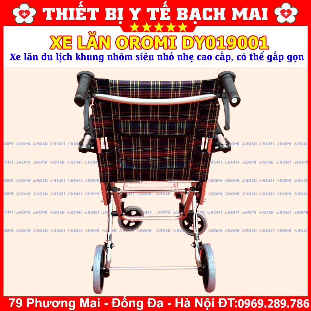 Xe Lăn OROMI DY019001 - Xe Lăn Du Lịch Gấp Gọn, Xách Tay, Khung Nhôm Siêu Nhẹ Xe Lăn OROMI DY019001 - Xe Lăn Du Lịch Gấp Gọn, Xách Tay, Khung Nhôm Siêu Nhẹ