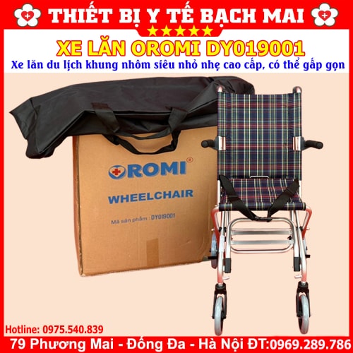 Xe Lăn OROMI DY019001 - Xe Lăn Du Lịch Gấp Gọn, Xách Tay, Khung Nhôm Siêu Nhẹ Xe Lăn OROMI DY019001 - Xe Lăn Du Lịch Gấp Gọn, Xách Tay, Khung Nhôm Siêu Nhẹ