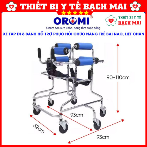 Xe Tập Đi 6 Bánh Cho Trẻ Bại Não, Liệt Chân – Khung Hỗ Trợ Tập Đi Phục Hồi Chức Năng Cho Trẻ Xe Tập Đi 6 Bánh Cho Trẻ Bại Não, Liệt Chân – Khung Hỗ Trợ Tập Đi Phục Hồi Chức Năng Cho Trẻ