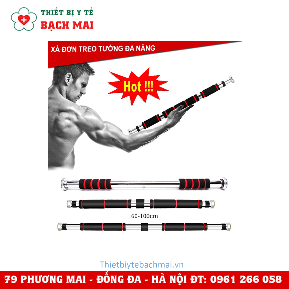 Xà đơn đa năng Xà Đơn Treo Tường , Xà Đơn Gắn Cửa Thông Minh 60cm