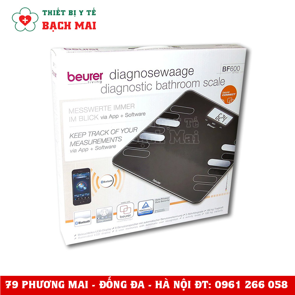 Cân Sức Khỏe Bluetooth Beurer BF600 Cân Sức Khỏe Bluetooth Beurer BF600