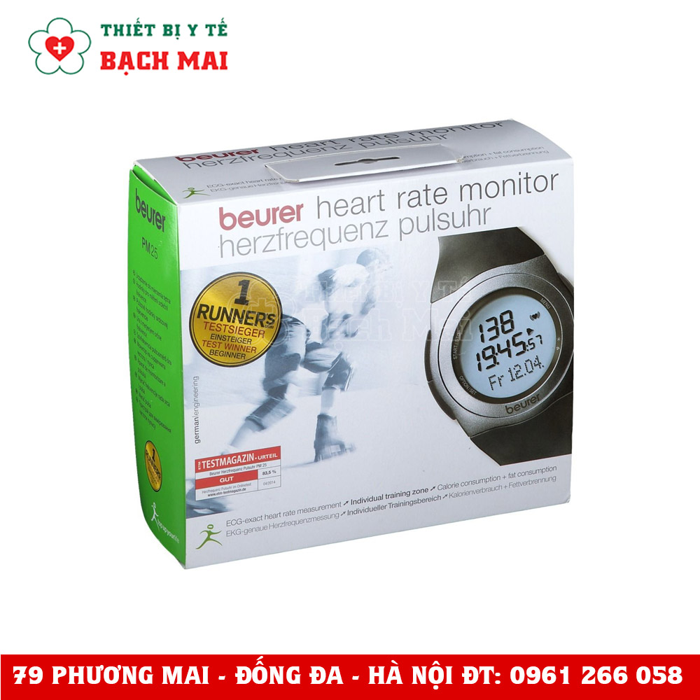 Đồng Hồ Thể Thao Đo Nhịp Tim Beurer PM25 Đồng Hồ Thể Thao Đo Nhịp Tim Beurer PM25
