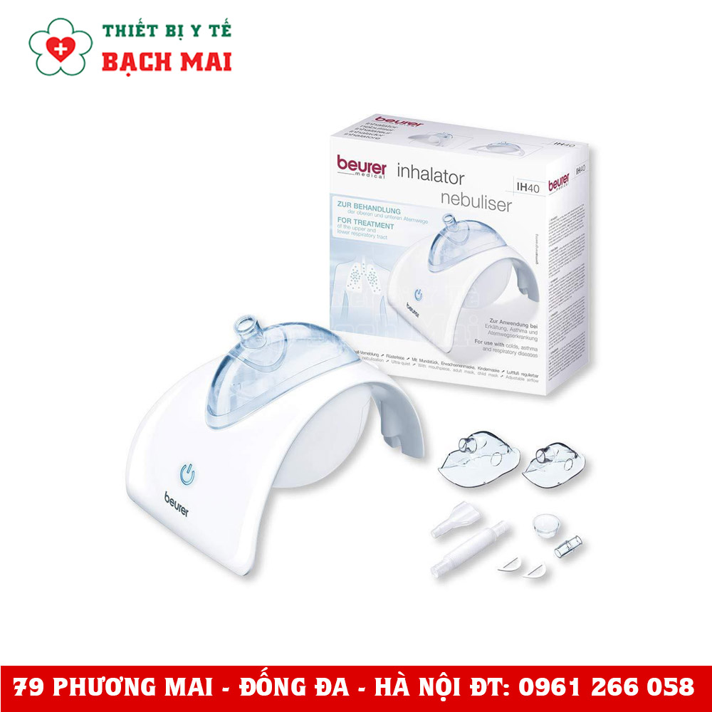 Máy Xông Mũi Họng Siêu Âm Beurer IH40 Máy Xông Mũi Họng Siêu Âm Beurer IH40