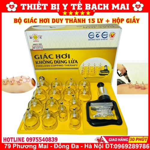 Bộ 15 Ống Giác Hơi Không Dùng Lửa Duy Thành YGH03 Bộ 15 Ống Giác Hơi Không Dùng Lửa Duy Thành YGH03