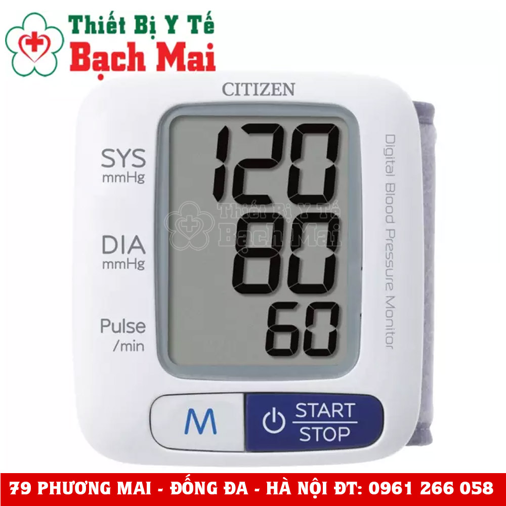 Máy Đo Huyết Áp Cổ Tay Citizen CH650 Máy Đo Huyết Áp Cổ Tay Citizen CH650